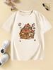 Cartoon Capybara Short Sleeve T Shirts Manga Kids Childrens Tshirt Boys Girls Summer Spring Casual Top Tee Shirt