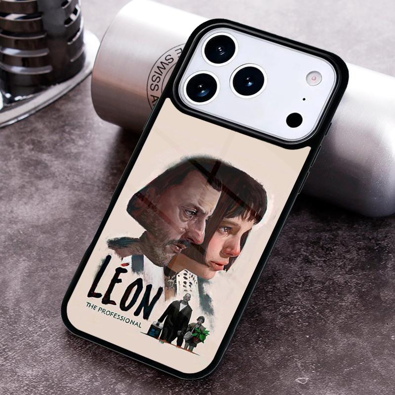 Leon Movie Phone Case for iPhone 17 16 15 Pro Max Air 14 13 12 11 Plus Shockproof Capa Cover