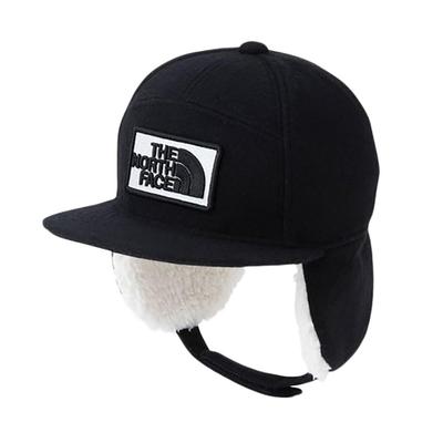 Kids Winter Tracker Cap - 2WAY Earflap Hat - Black - Size KM