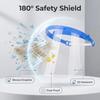 Nastavitelný průhledný obličejový štít proti zamlžování a stříkající vodě s elastickou čelenkou Lehký ochranný štít pro práci, DIY a venkovní aktivity