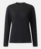 Koolongseupocheu Women'S Soft Feel Round Neck Long Sleeve T-Shirt Jktbs26102Blk
