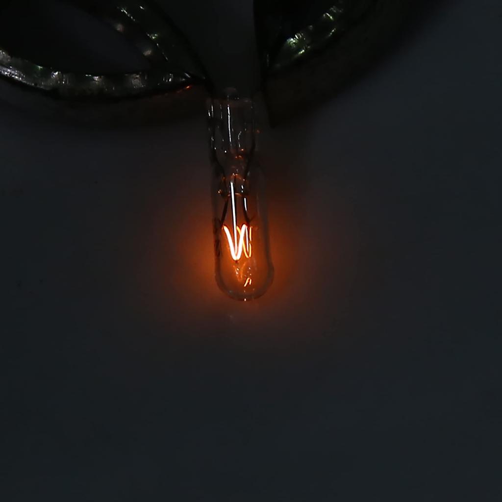 uxcell T5 Light Bulb Clear Light 24V 1.2W Instrument Light Indicator Light Pack of 20