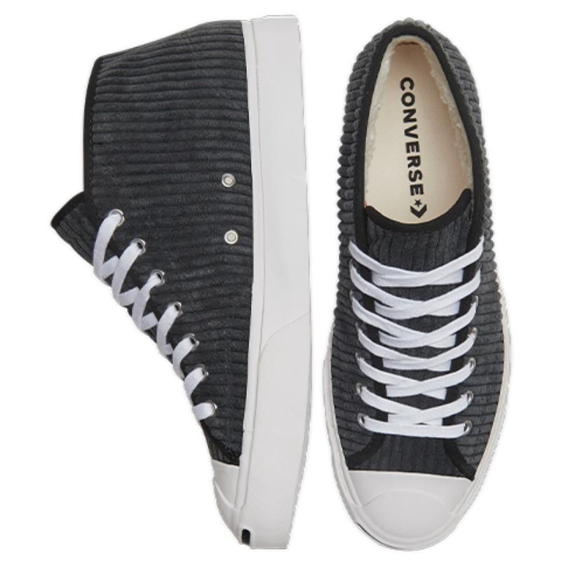 Converse Jack Purcell Comfortable Lace-up Mid-top Canvas Shoes Unisex Black