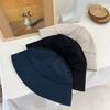 Summer Bucket Hat For Women Outdoor Foldable Fisherman Cap Solid Color Cotton Girls Panama Beach Sun Hat