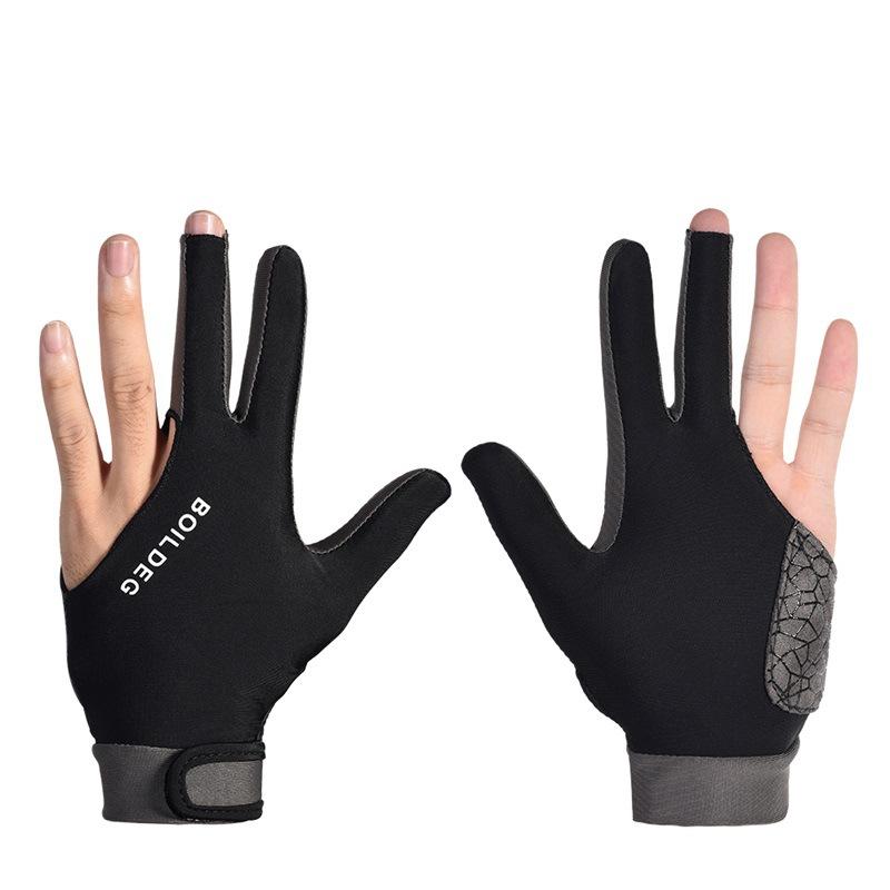 Pool Gloves High Elasticity and Wear-resistant Lycra Three-finger Pool Gloves