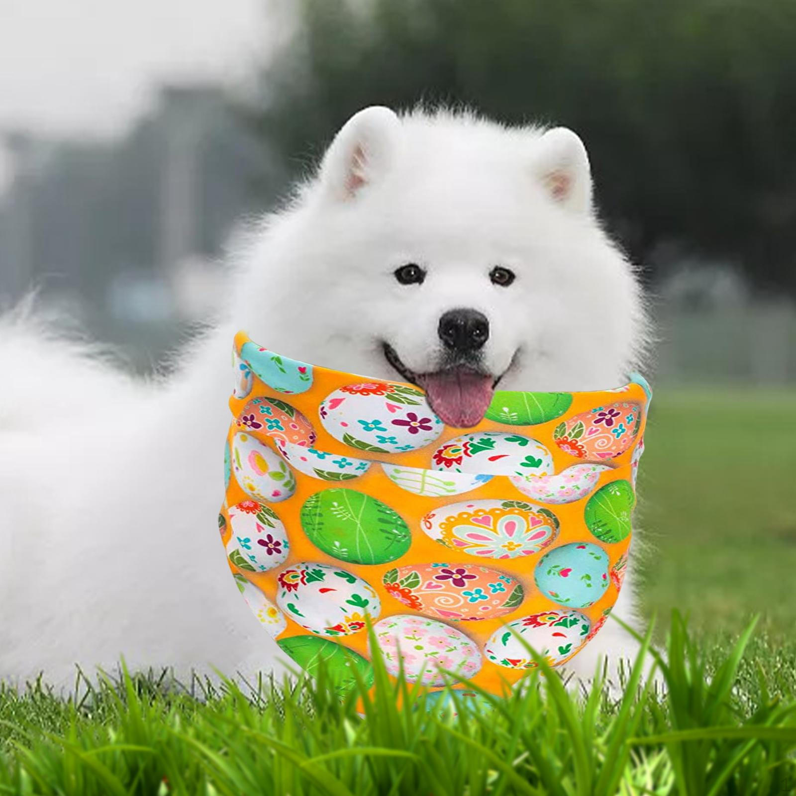 Bandana Scarf for Medium to Large Dogs Pet Festival Costume Easter Eggs