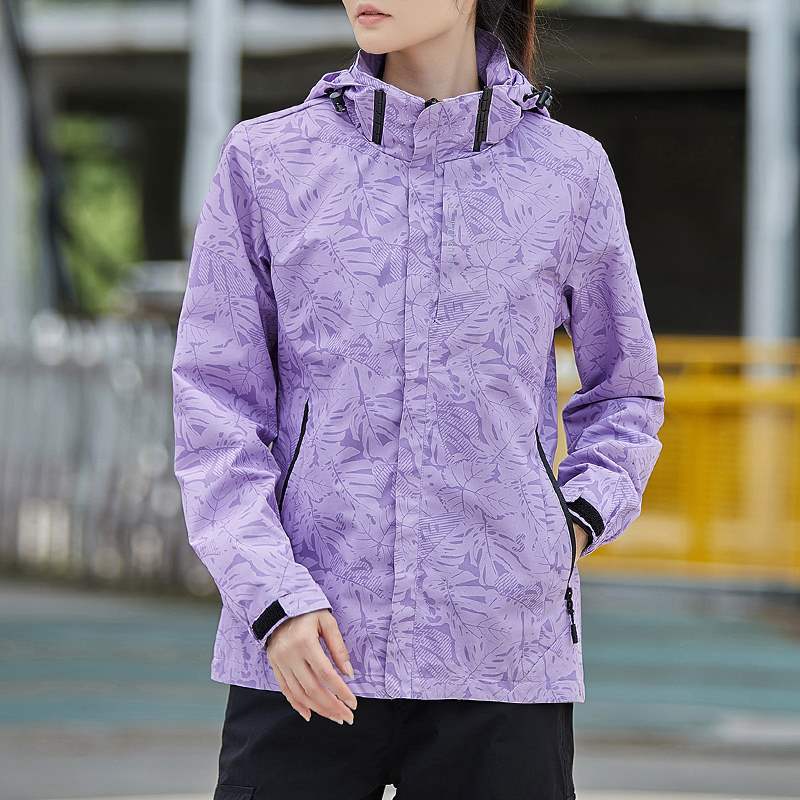 Women's Spring Autumn Plus Size Waterproof Jacket Top Thin Breathable Casual Zipper Sports Jacket