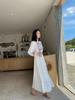 Ethnic Lijiang Dali Embroidered Long Vacation Dress for Women - Slimming Thailand Beach Style (F647)