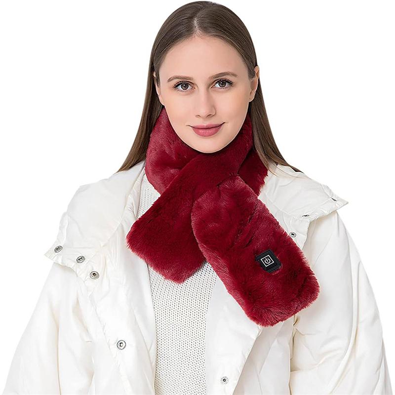 

Winter Heating Scarf For Women Men Temperature Scarf 3 Gears Adjustable Usb Charging Heat Control Neck Warmer Washed Directly