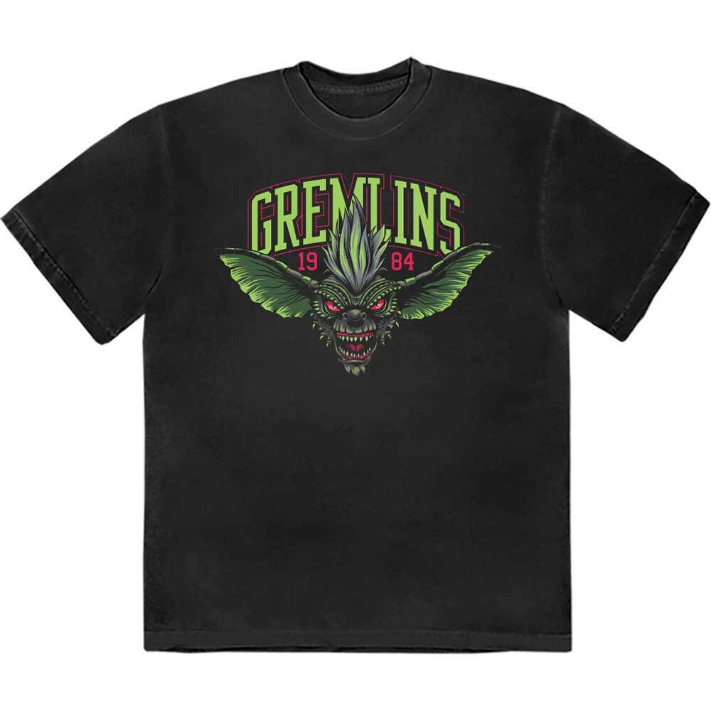 Gremlins Unisex T-Shirt: Stripe 1984 Green Logo L