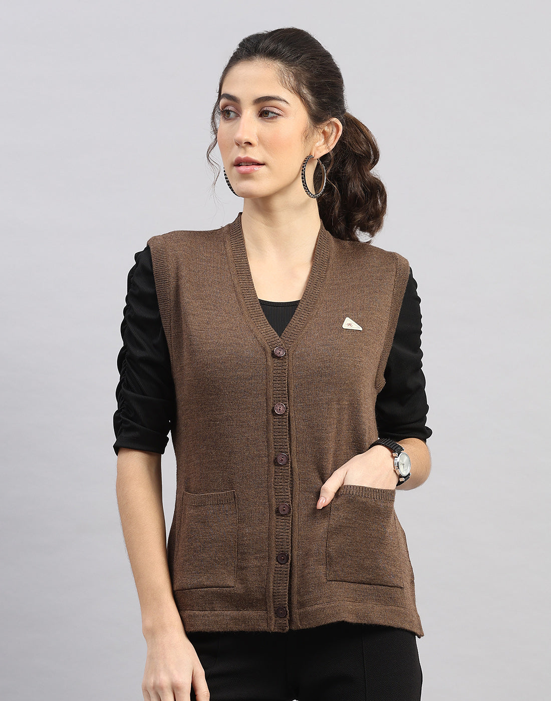 Monte Carlo Womens Regular Fit Solid Cardigan XXL