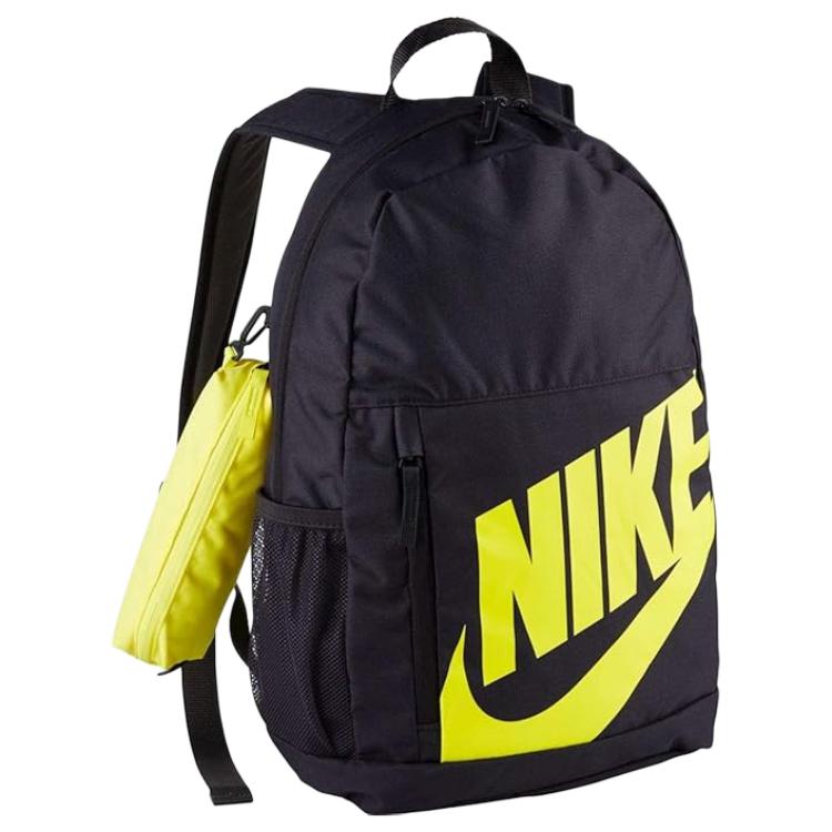 Nike 21L Ltrs Large Logo Backpack Unisex Backpack Black BA6030-080 Black