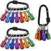 1/4 Inch Hex Shank Bit Holder Aluminum Alloy Socket Drill Bit Holder Quick-change Extension Rod Keychain Drill Screw Adapter
