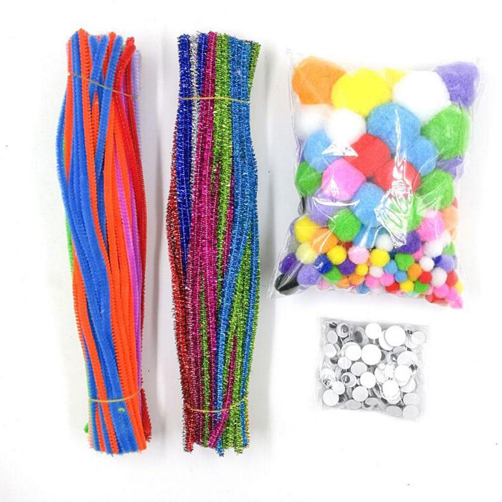 Fluffy Twist Stick Mixed Ball Kindergarten Children Eye Accessory