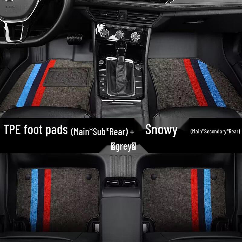 Sonata 9th Gen TPE Double Layer Car Floor Mats: Full Coverage, Waterproof, Wear-Resistant