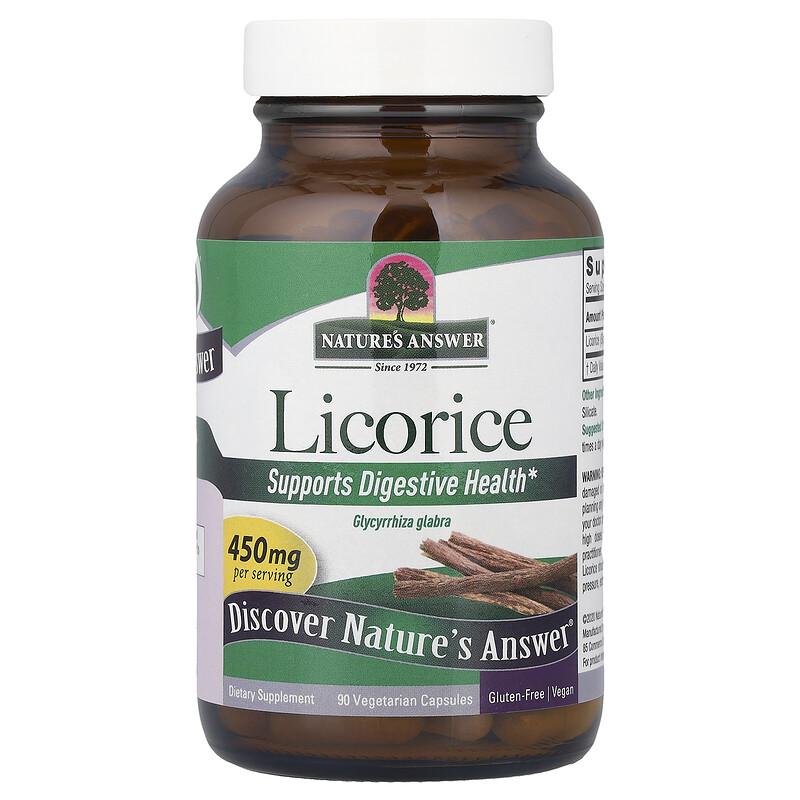 Licorice, 450 Mg, 90 Vegetarian Capsules