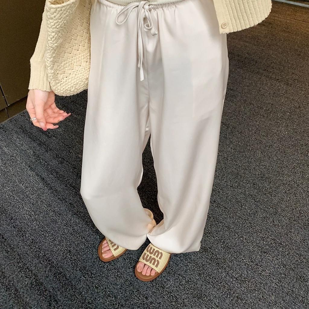 QSDD Mittsommerabendwind Amiu Familienurlaubsbrief Gewebt Flacher Boden Strand Freizeit Ein-Wort-Slipper Damenschuhe Sandalen Außenschuhe