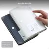 13Pocket Mini Accordion document Organizer, A6 Holder, Portable PP Folder White