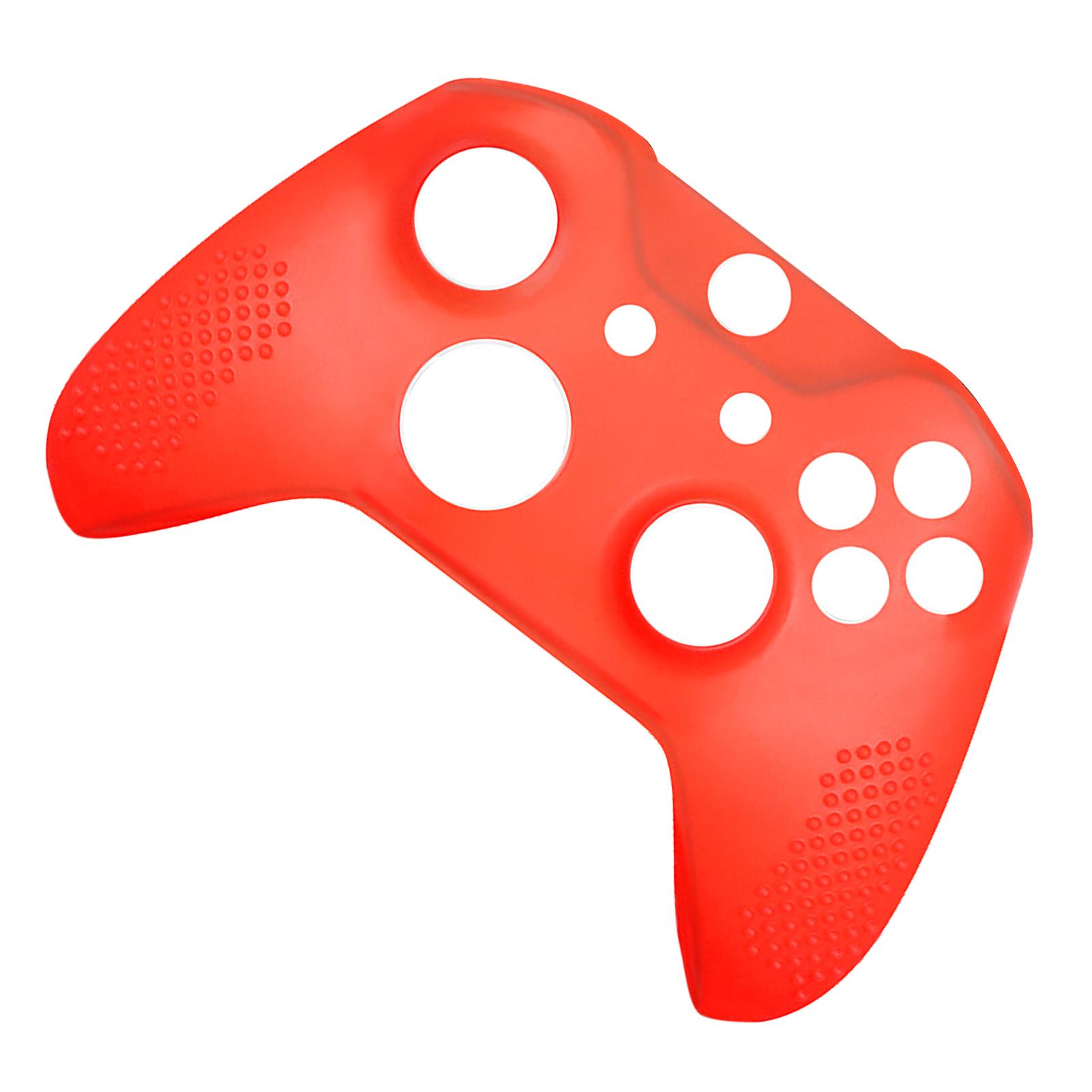 

Силиконовый чехол для геймпада, противоскользящий защитный чехол для игрового контроллера с колпачками клавиш для XBOX красный