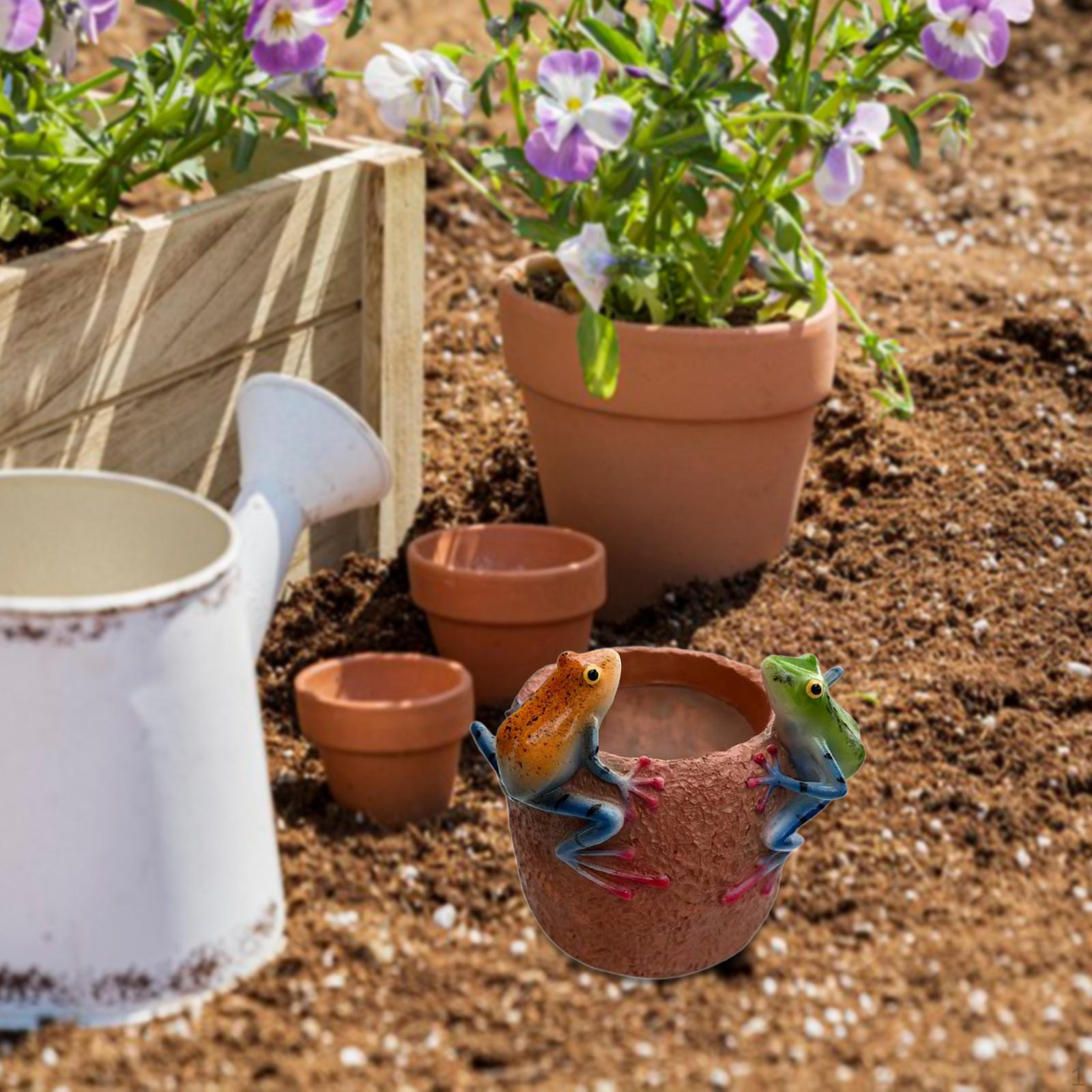 

Flower Pot Frog Planter,Unique,Funny,Retro for Indoor Plants,Plant Pot,Cute,for Backyard Garden