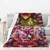 Custom Helluva Boss Black Humor Animated Musical Film Blanket Warm Fleece Soft Flannel Throw Blankets for Bedding Outdoor Autumn