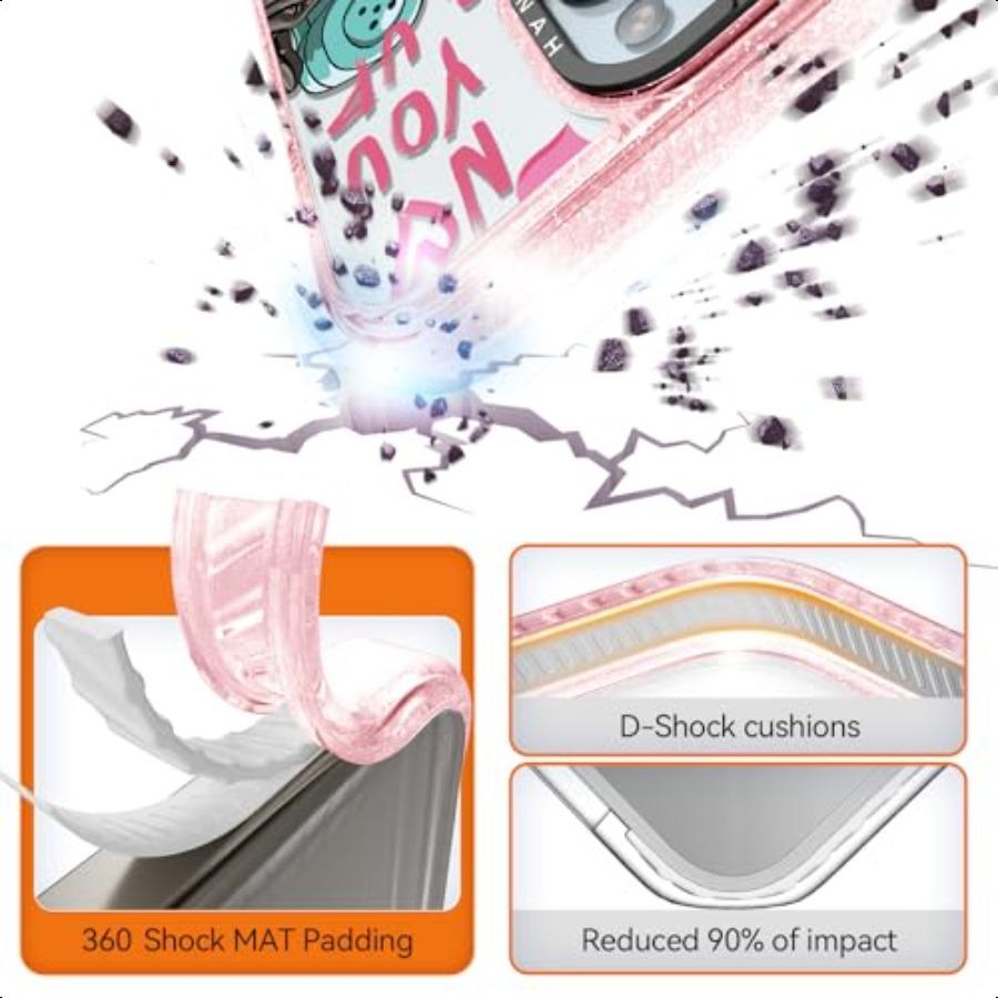 

Совместимый чехол для iPhone 15, милый, прочный, противоударный, выдерживающий падение с высоты 6,6 футов, чехол для телефона со смешным дизайном скелета для iPhone 15 6.1 Gli United States