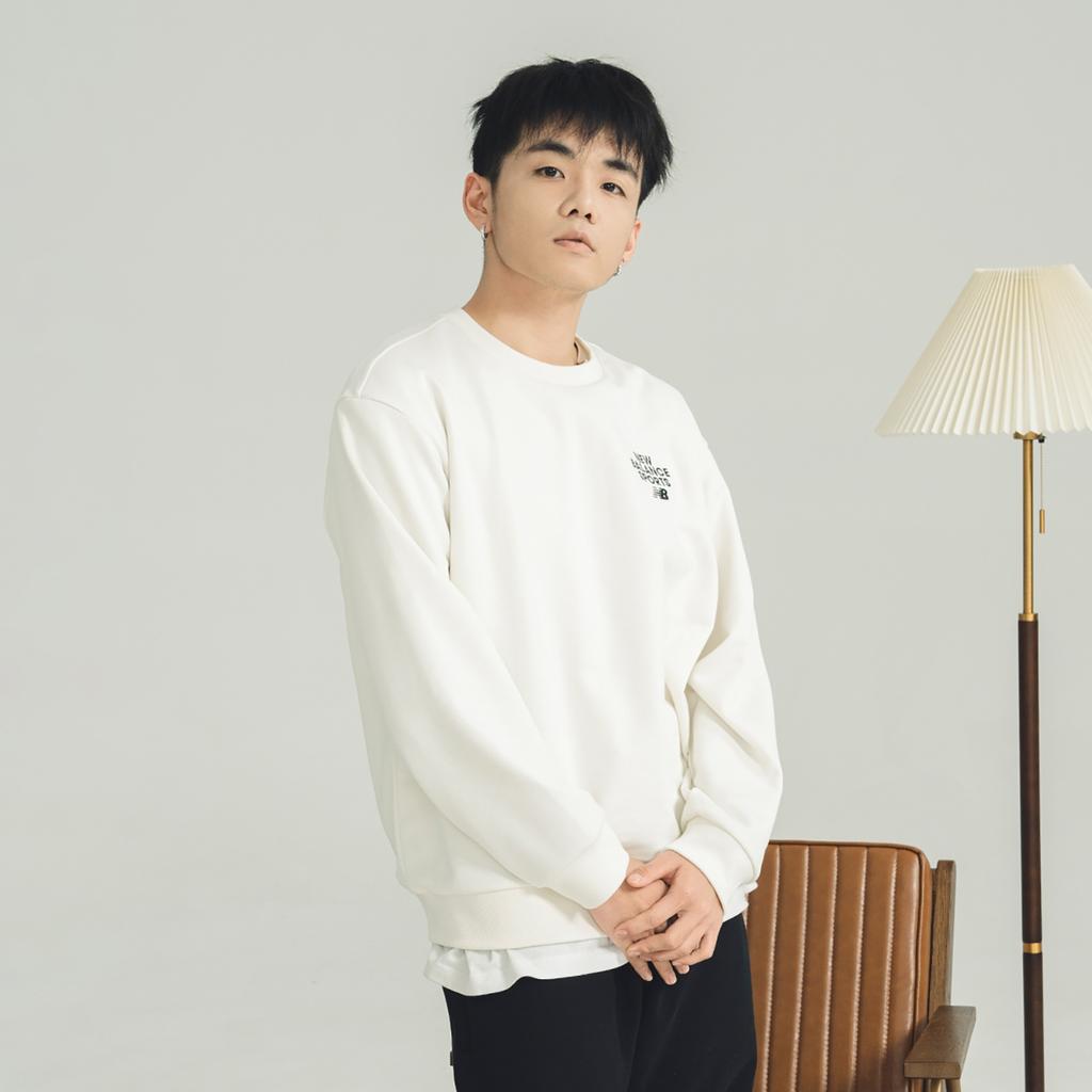 New Balance Sportswear Sweatshirt Asia Sizing 'White' Unisex 5CD12023-IV