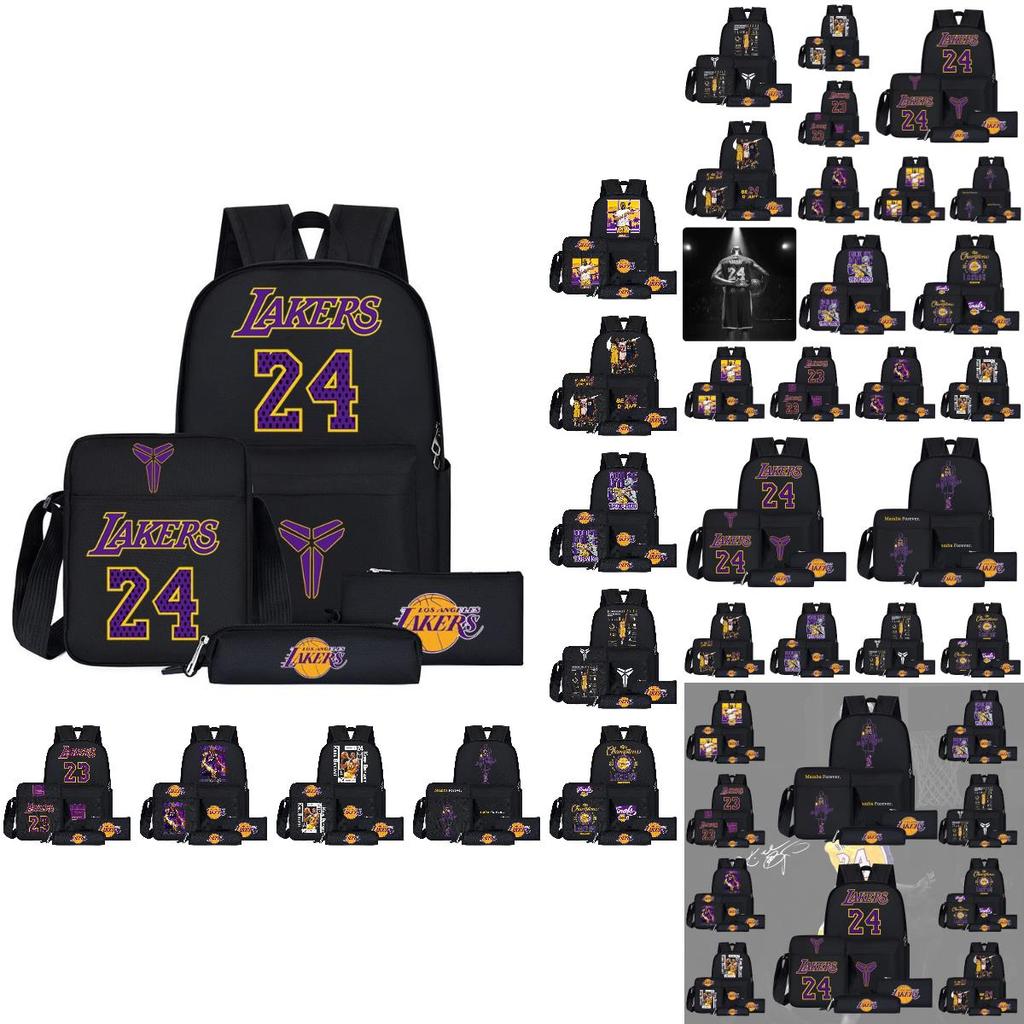 Sac à dos style dessin animé NBA pour adolescents Grande taille Capacité 20L