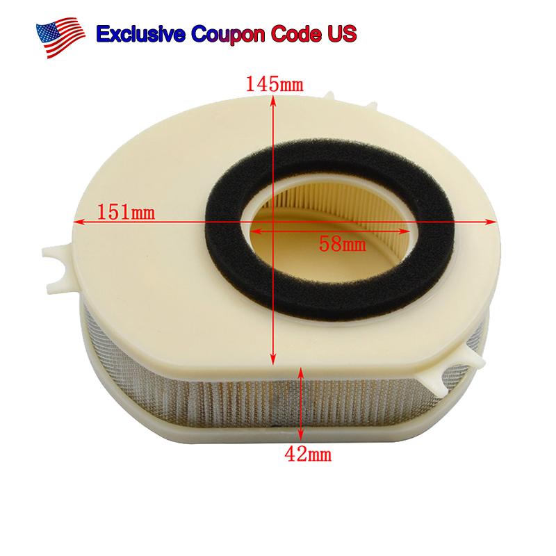 Motorcycle Air Filter Intake Cleaner For Yamaha V Star 1100 XVS1100 Custom XVS 1100 XVS1100A XVS1100AT 5EL-14451-00 HFA4913