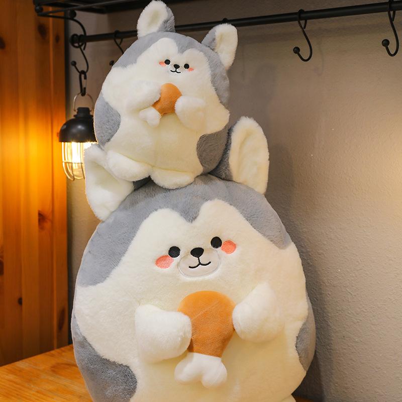 Creative Cute Chicken Legs Husky Doll Plush Toy Grab Device Doll Activity Throw Doll Premium Durable Quality Useful