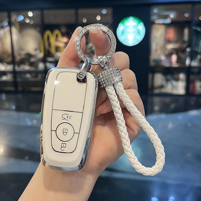 

Чехол для дистанционного ключа из ТПУ для автомобиля, защитная сумка для Ford Mustang Explorer Fusion F150 F250 F350 2018 EcoSport Edge S-MAX Ranger