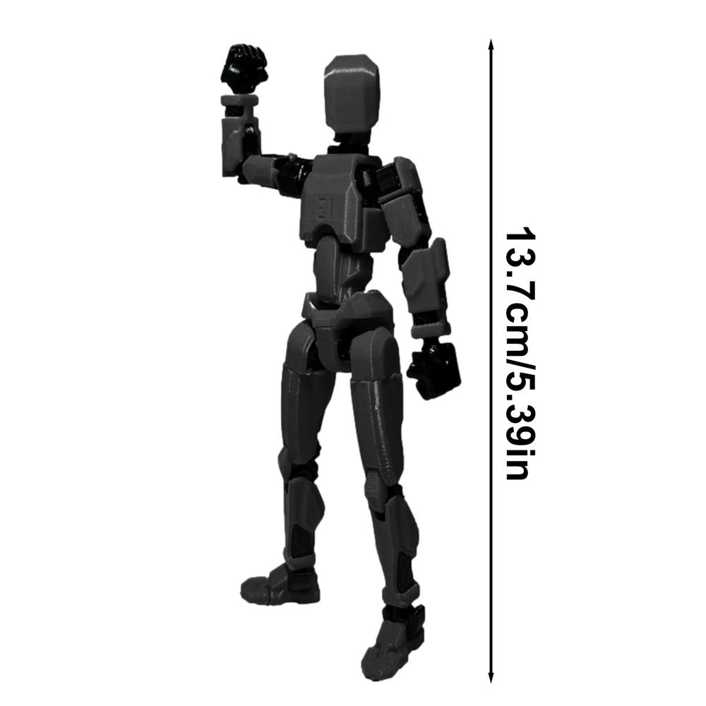 Multi-articular Action Figure Robot 3d Printed Action Figure Assembly Figure Toy Multi-jointed Movable Robot home Desktop Decors