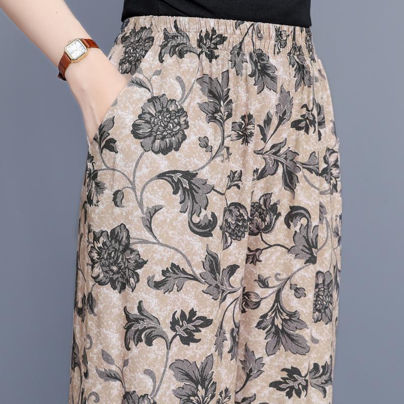 Summer Wide Leg Pants for Women Clothes Plus Size Casual High Waist Woman Trousers