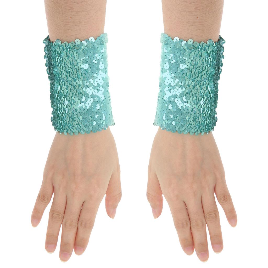 Festival Carnivel Party Accessories 1 Pair Women Ladies Shiny Sequins Stretchy Oversleeve