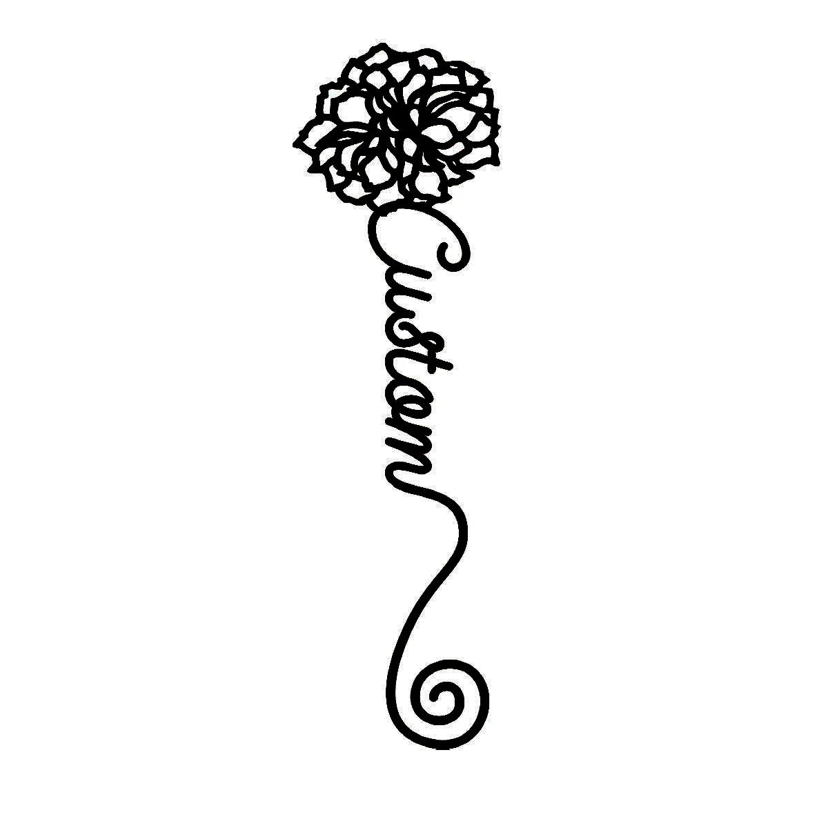 

Metal Flower Bookmark, Book Lover Present, Back to School Gift, Teacher Appreciation, Unique Page Marker