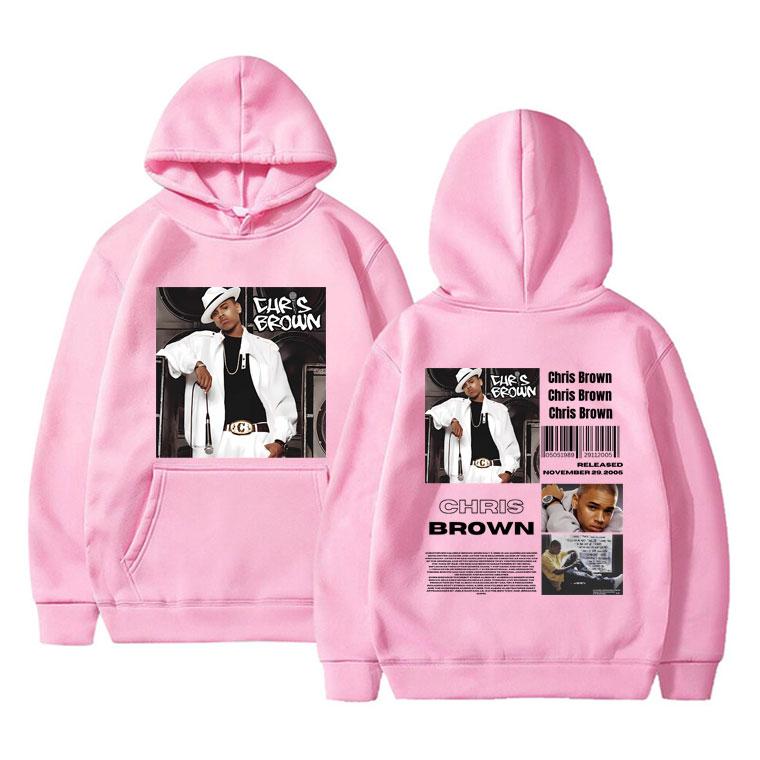 Rapper Chris Brown Graphic Print Hoodie Men Women Hip Hop Casual Pullover Sweatshirt Male Fashion Oversized Streetwear Hoodies