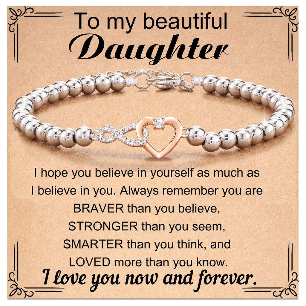 Elegant Infinities Heart Bracelet With Dazzling Crystals for Women Symbolizing Friendship and Styles Daily Casual Use