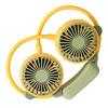 Portable Neck Fan Bendable Wearable USB Rechargeable Hand Free Mini Hanging Fan for Office Travel Yellow