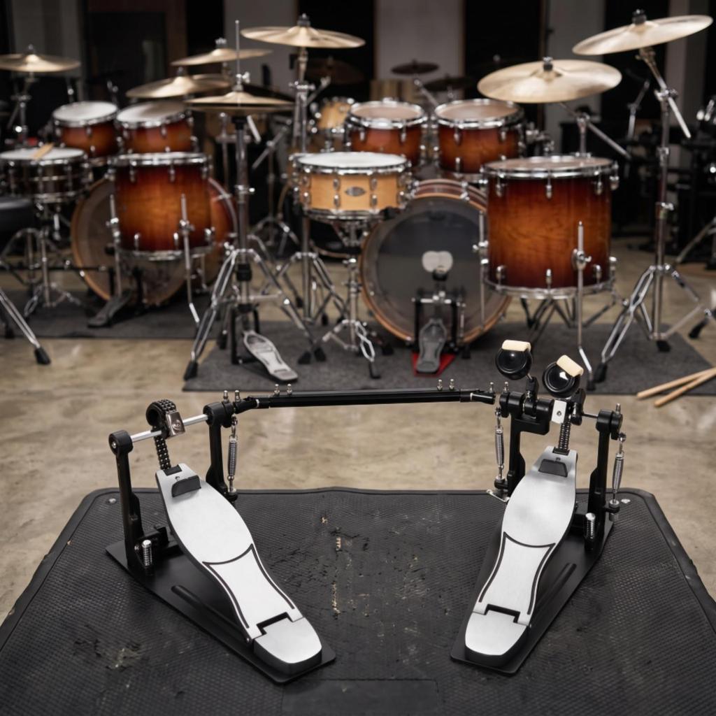 Doppelbass-Pedal Geschmeidiger Kick Professionell für Bühne, Schlagzeuger