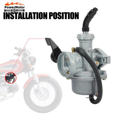 PZ22 22mm Carburetor For Honda 50 70 90 110 125 Quad Go Kart Carburetor Motocross Dirt Pit Bike Replacement Accessories Enduro