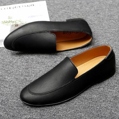 Leder Herren Freizeitschuhe Luxus 2024 Herren Loafer Mokassins Atmungsaktive Slipper Schwarze Autofahrerschuhe Größe 37-45 Leicht Bequem