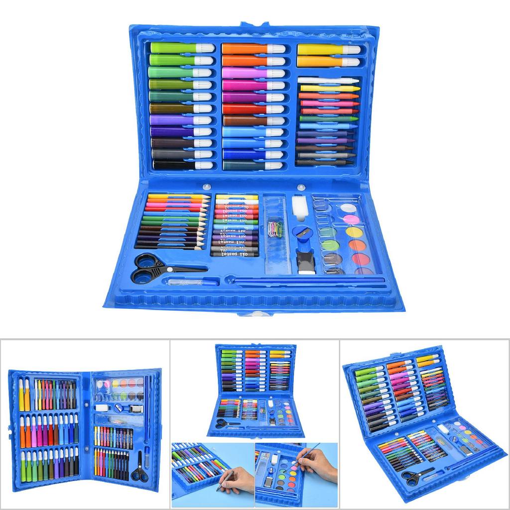 86pcs Watercolor Pen Colored Pencil Crayons Set Art Painting Tools with Gift Box