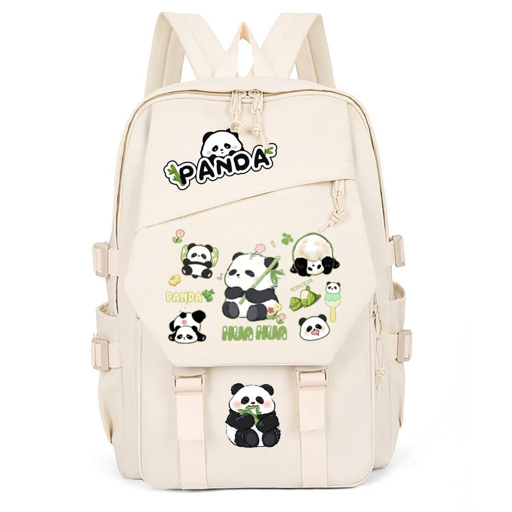 Panda Huahua Large Capacity Lightweight Casual Backpack High Value Simple Student School Bag