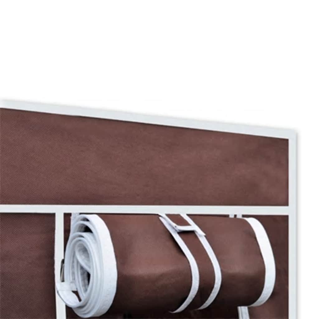 vidaXL Stoffschrank Braun