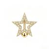 Gold Zircon Belly Button Rings - Hot-Selling Piercing Jewelry