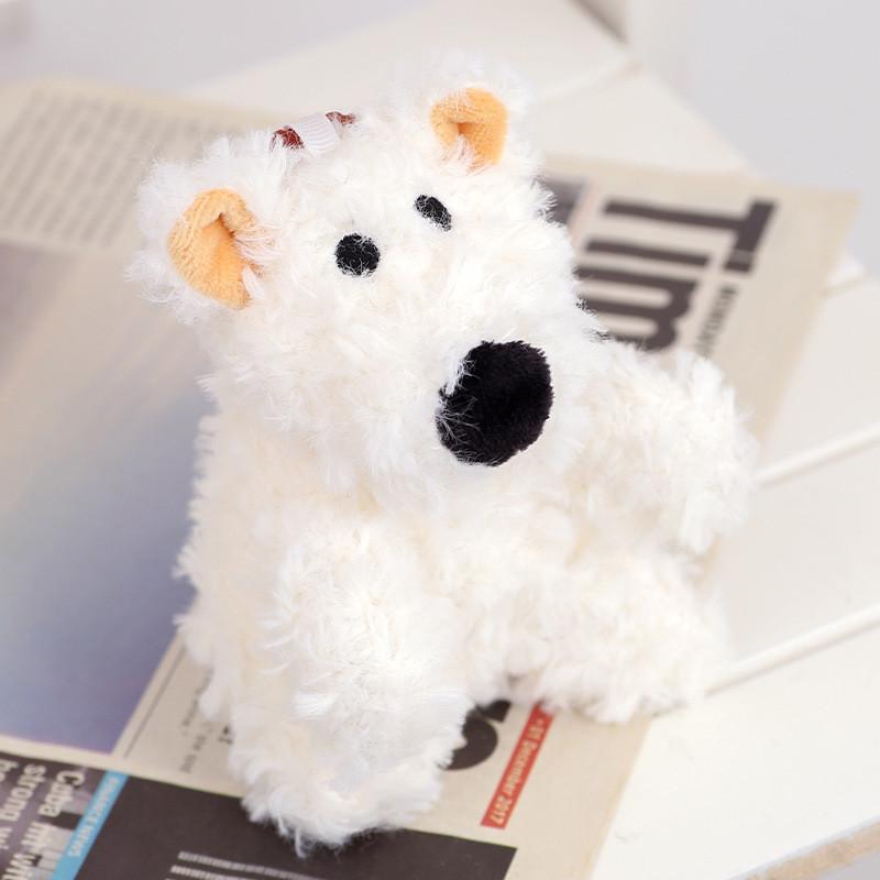 Cute Cartoon White West Highland Dog Plush Toy Doll For Dog Lovers