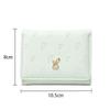 Portable Cartoon Rabbit Purses Carrot Printed Snap Button Lady Short Pu Wallet Waterproof Candy Color Triple Fold Card Bag