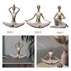 Yoga Statues Figurines Resin Crafts Ornament Yoga Girl Statue Yoga Sculpture for Desk Living Room Office Yoga Studio Shelf