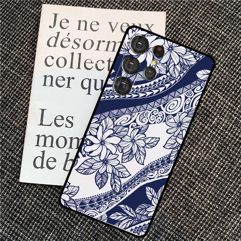 Maori Polynesian Samoan Tribal Case For Samsung Galaxy S25 Ultra S21 S22 S23 S24 Ultra S9 S10 S20 Plus S25 FE Back Cover