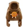 Trendy Capybara Plush Backpack for Girls: Stylish Student & Shopping Bag